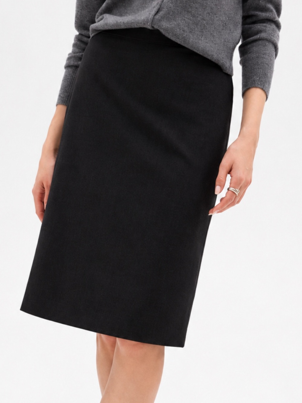 Theory Edition Virgin Wool Pencil Skirt in Black